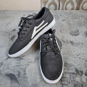 LAKAI LTD Griffin Mens Sz 10 Skate Shoe. Bkack Canvas. MS119-0227-400